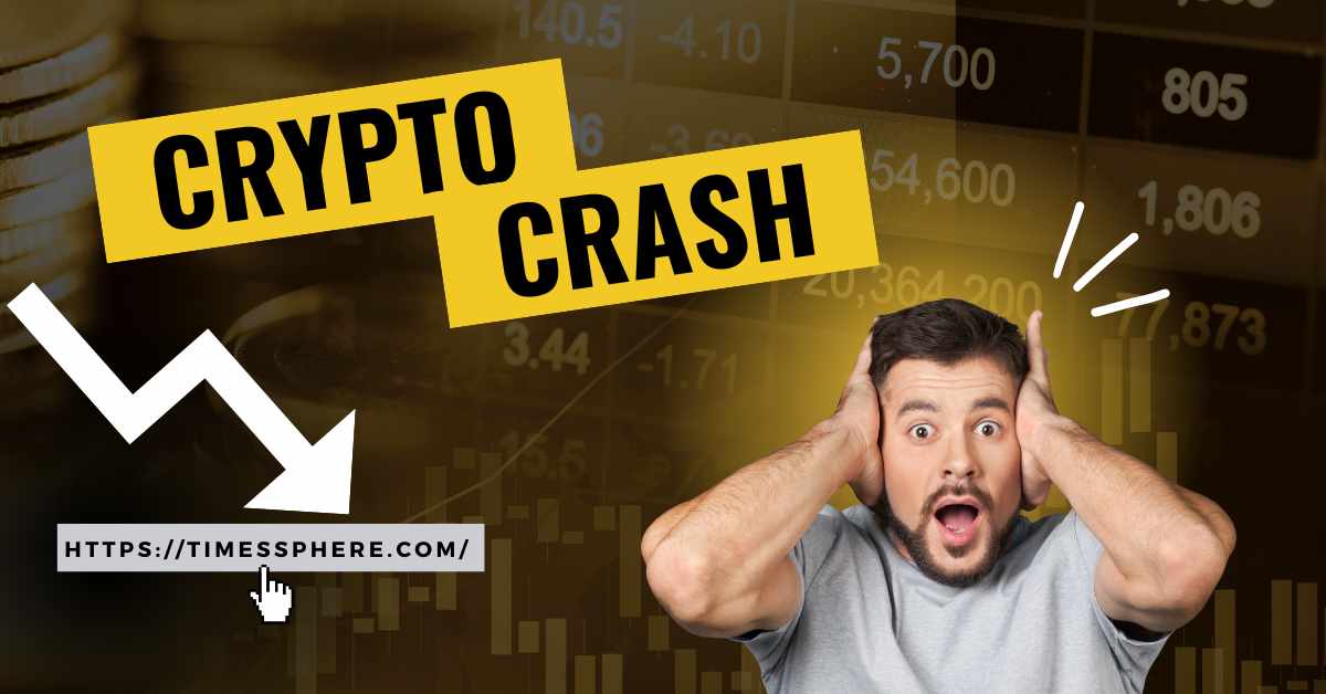 Graph showing cryptocurrency market trends and potential crash indicators